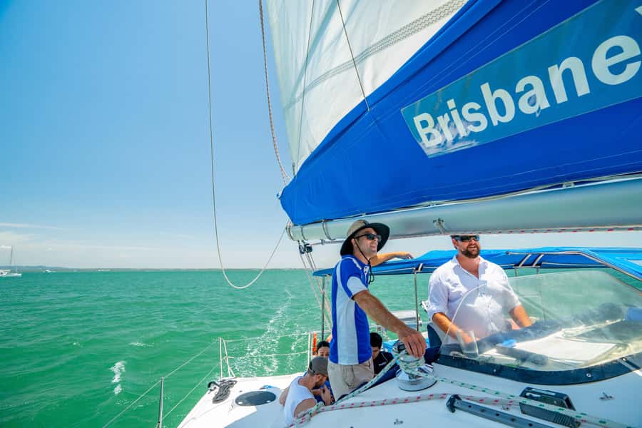 Brisbane: Half-Day Moreton Bay Sailing Cruise with Antipasto - Anchorage Time: Paddleboards, Giant Aqua Mat, Swimming, and Beach Walks