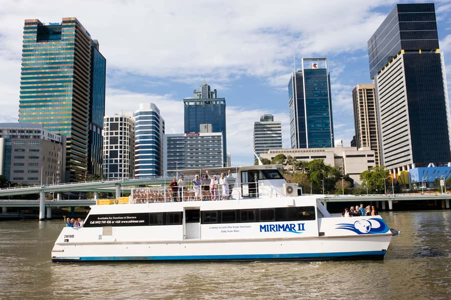 Brisbane River Cruise and Koala Sanctuary Visit - The 75-minute river cruise on MV Mirimar II: where the city softens