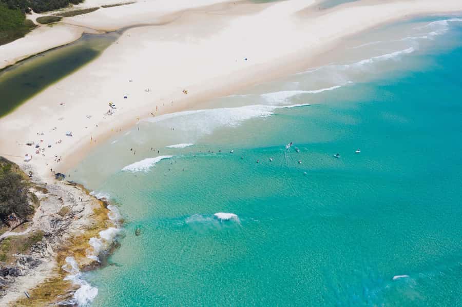 Brisbane: Stradbroke Island Eco Tour - Small Group, Full Day - Cylinder Beach: Swim Time on White Sand