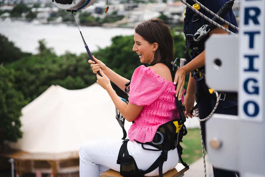 Brisbane: Vertigo Experience – Sunset bites - The 17m Dropline: Where the Adrenaline Hits