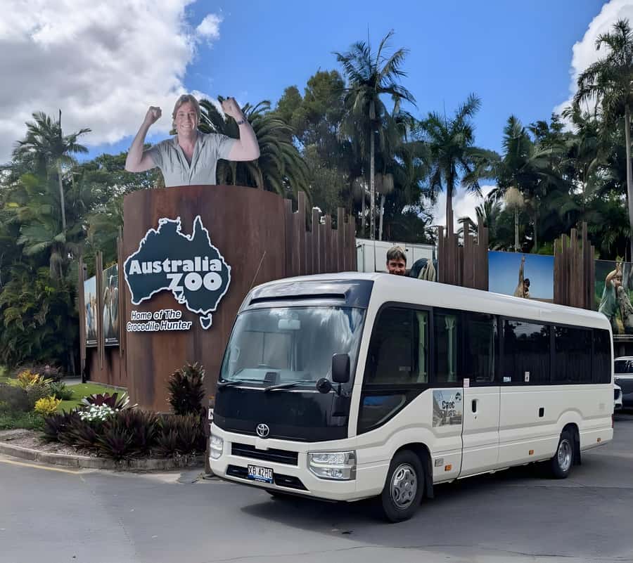 From Brisbane: Australia Zoo Transfer and Entry Ticket - The driver’s map and commentary: why it changes the day