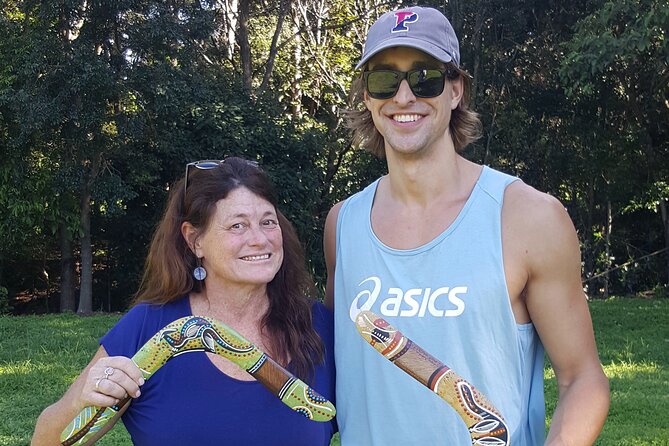 Learn to throw a real Aborignal returning boomerang in Brisbane, Australia - Pickup, meeting point, and small-group logistics that make it easier