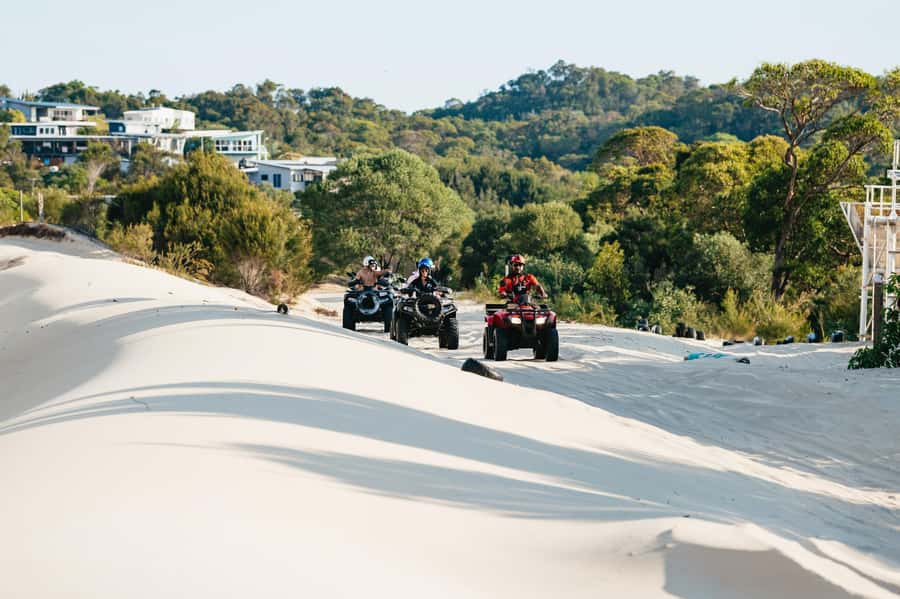 Moreton Island: Tangalooma Day Trip with ATV Quad Bike Tour - ATV quad bike tour on the beach and bush tracks