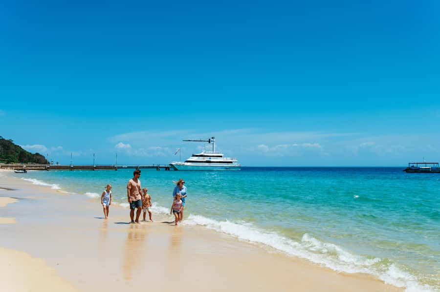 Moreton Island: Tangalooma Day Trip with Desert Safari - The Eco Centre and the 3:15pm World of Dolphins moment