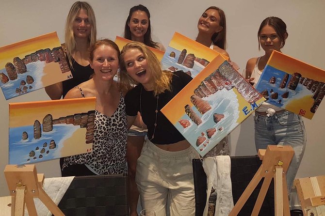 Paint and Sip BYO in Brisbane CBD Friday night - The art class itself: BYO snacks, UV glow paints, and real encouragement