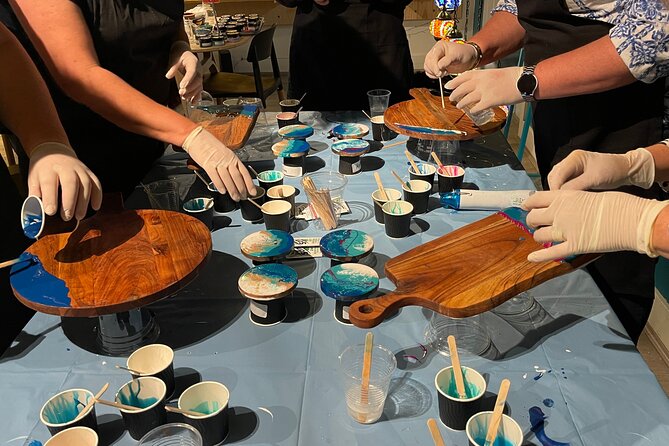 Resin Art Classes Brisbane: Cheeseboards & Coasters - The One-Hour Workshop: Mixing, Pouring, and Finishing